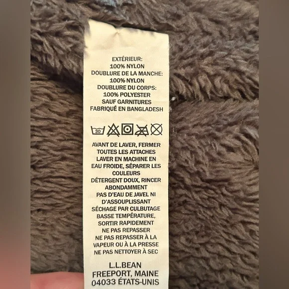 New L.L. Bean Orange Water Proof Jacket with Plush Interior - Picture 11 of 12